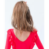 Long Sleeve Ruffle Twirl Dress