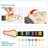 Learn with Lights Toddler Electronic Ukulele in Red