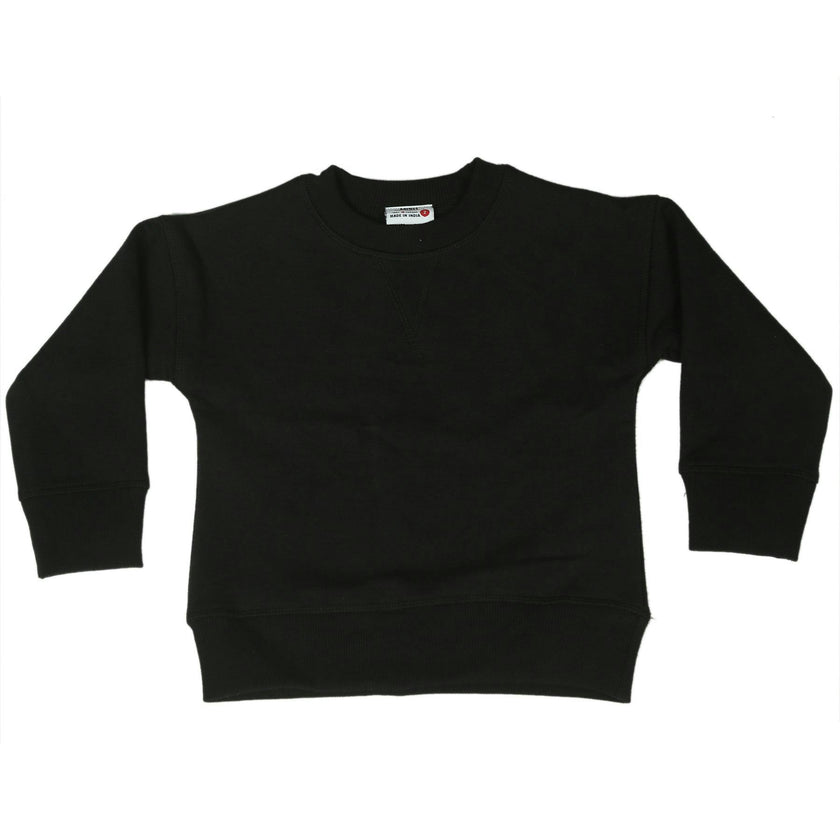 Kids Crew Neck Sweatshirt - Black