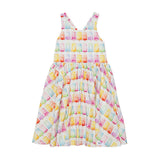 Cross Back Dress in Popsicles
