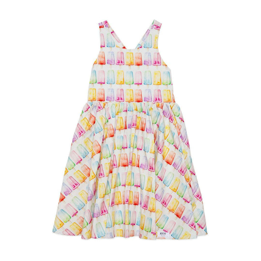 Cross Back Dress in Popsicles
