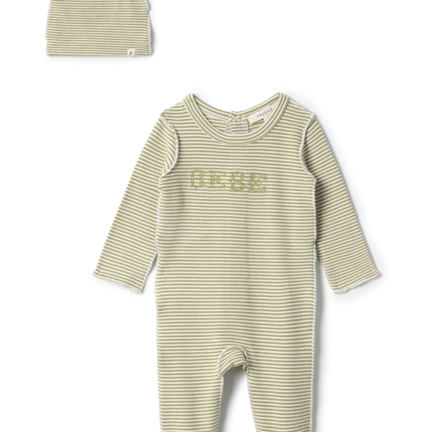 BEBE Embroidered Brushed Onesie