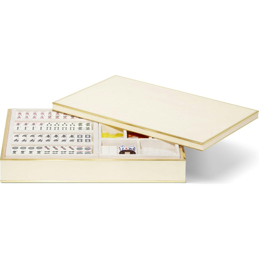 Luxe Shagreen Mahjong Set w/ Pieces
