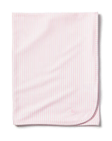 Pima Baby Blanket in Pink Stripes