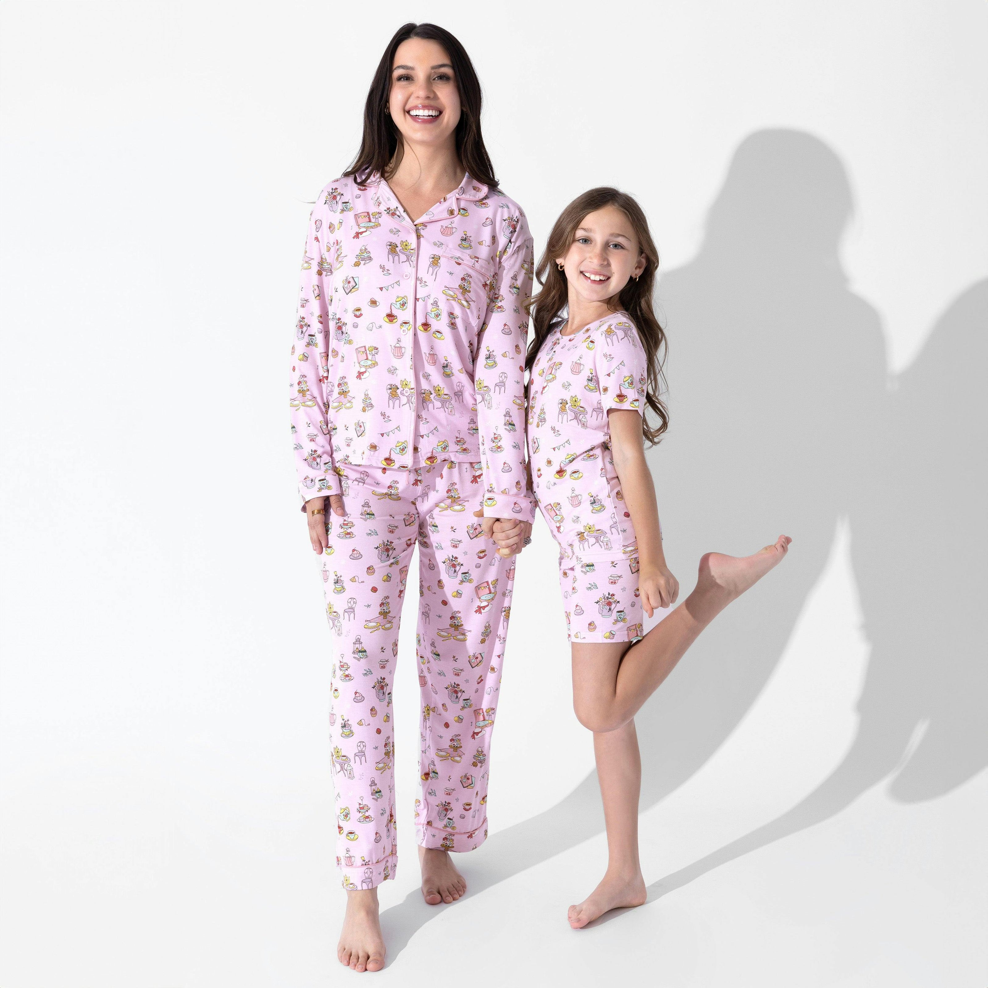 Tea Party Kids Pajama Short Set