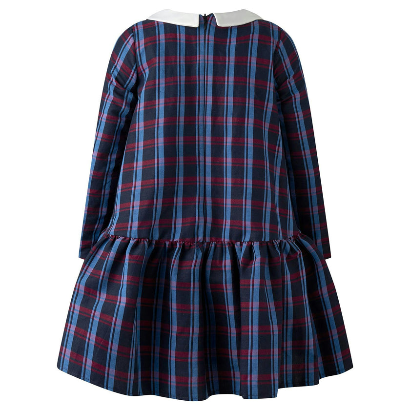 Drop Hem Check Dress
