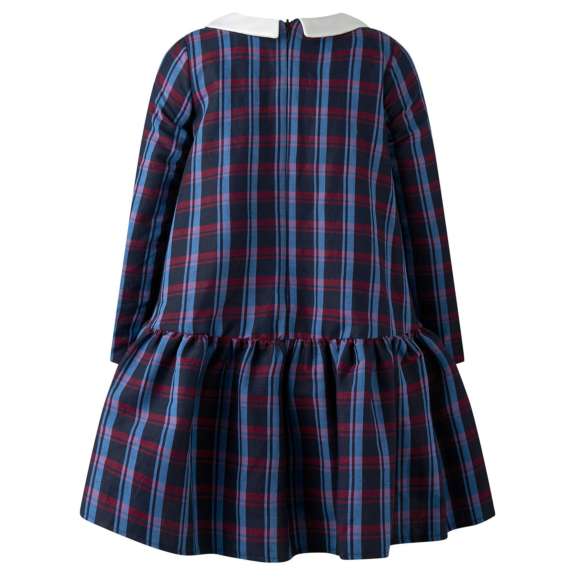 Drop Hem Check Dress
