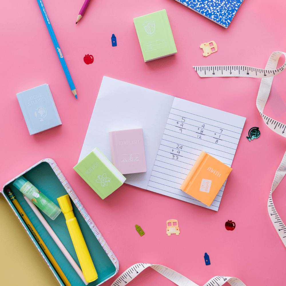 Smarty Pants Book Erasers - 4 Color Options