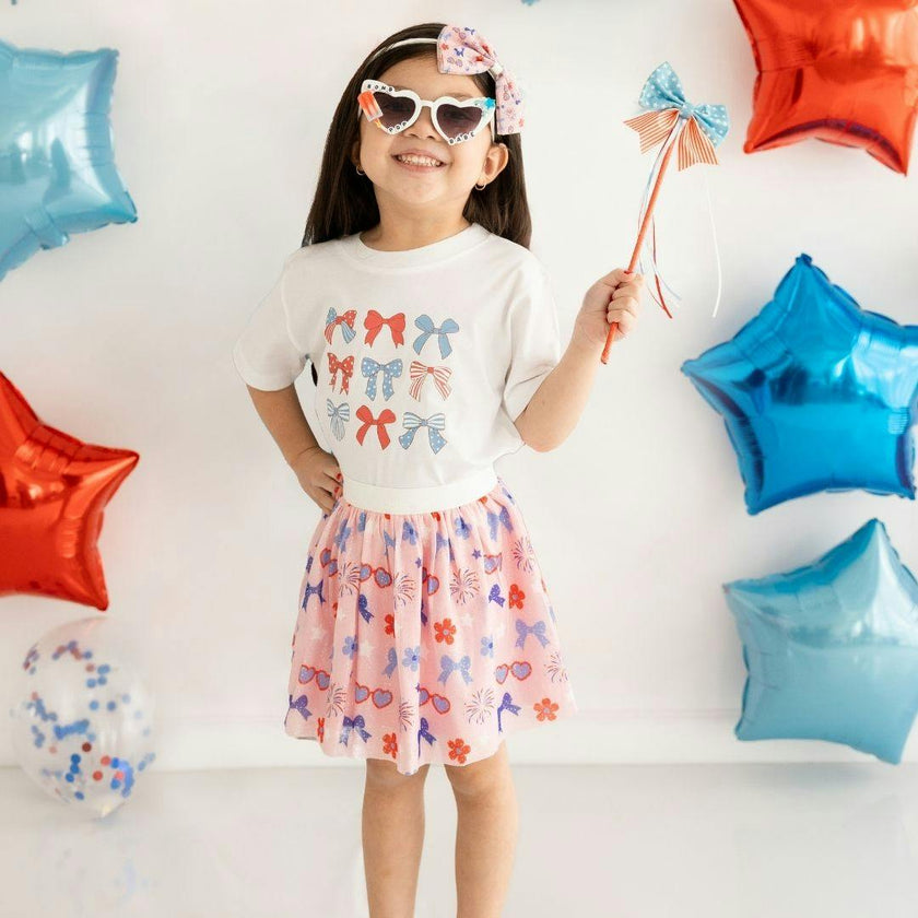 Patriotic Cutie Short Sleeve T-Shirt - White