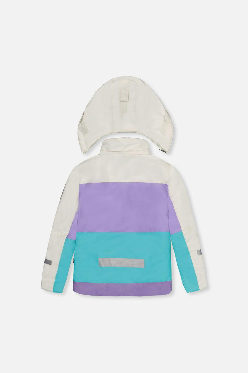 Two Piece Teknik Snowsuit Multicolored With A Diamond Pattern