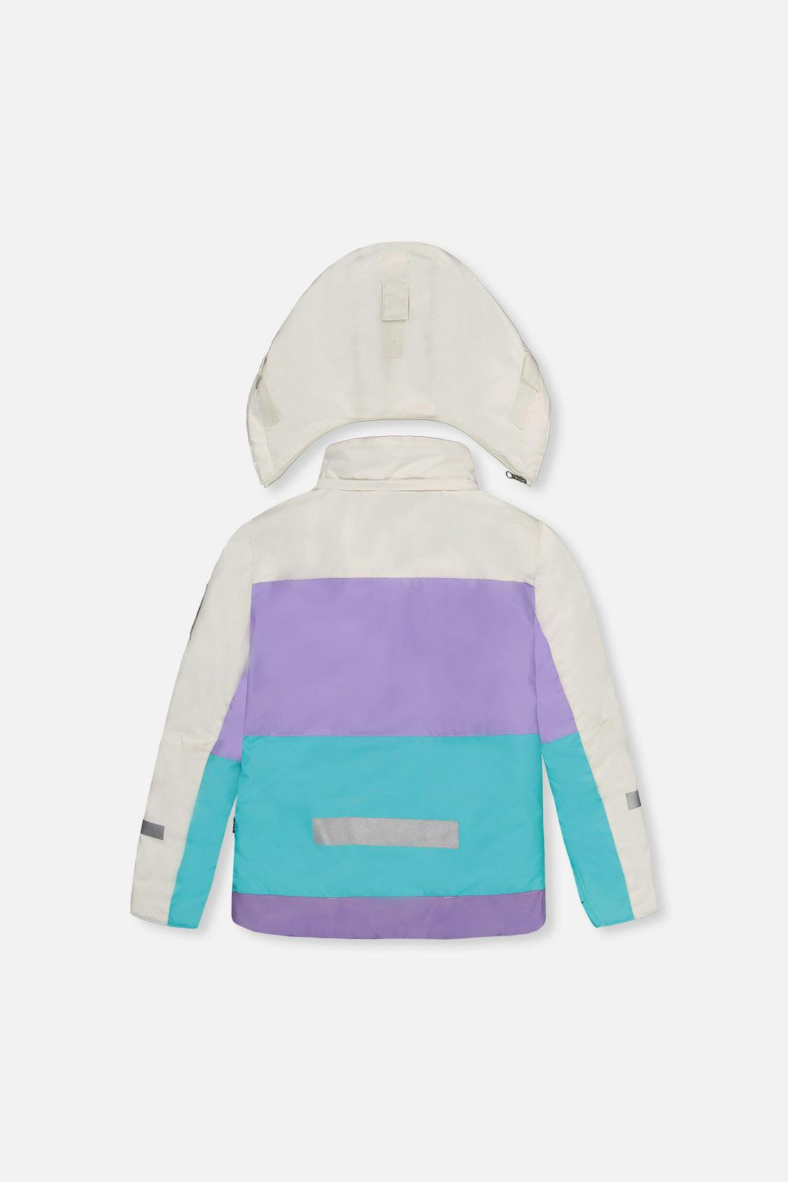 Two Piece Teknik Snowsuit Multicolored With A Diamond Pattern
