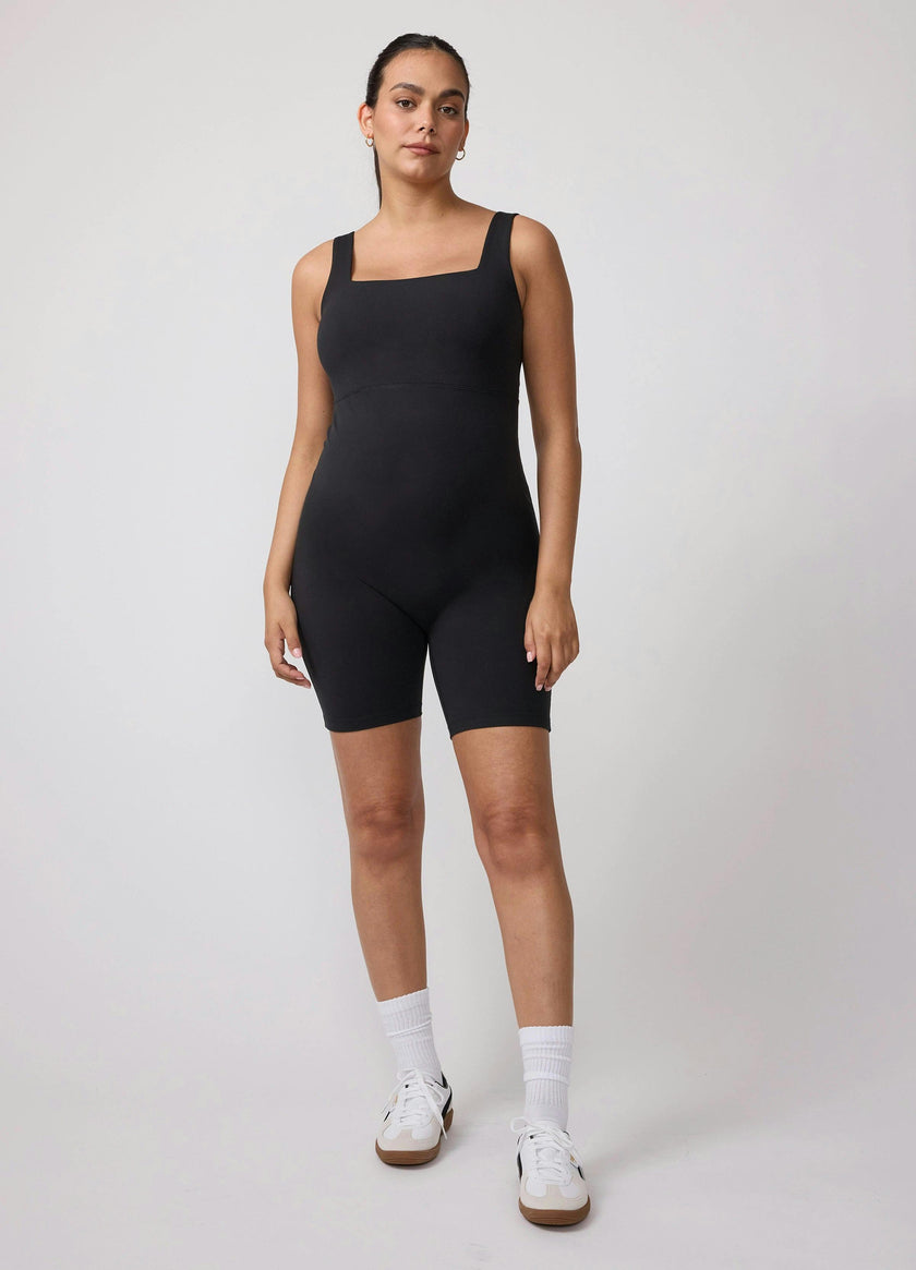 The Short Maternity Active Unitard Jumpsuit
