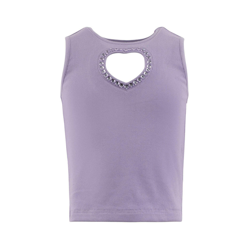 Lavender Crystal Heart Tank