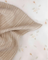 Willow Dainty Leaf Cotton Fitted Crib Sheet