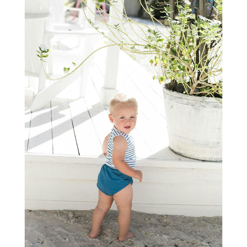 Boys Striped Top With Bloomer