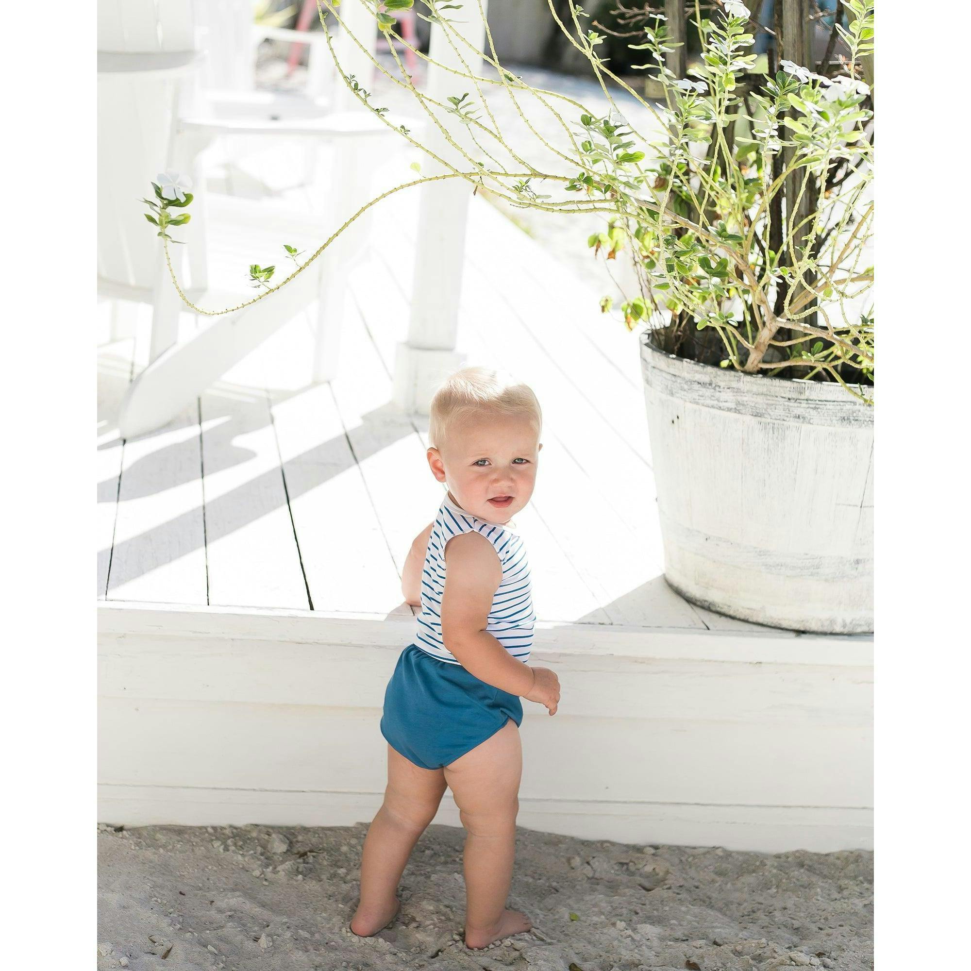 Boys Striped Top With Bloomer