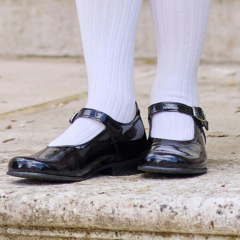 Hampton Classics Kate School Shoes in Black Patent