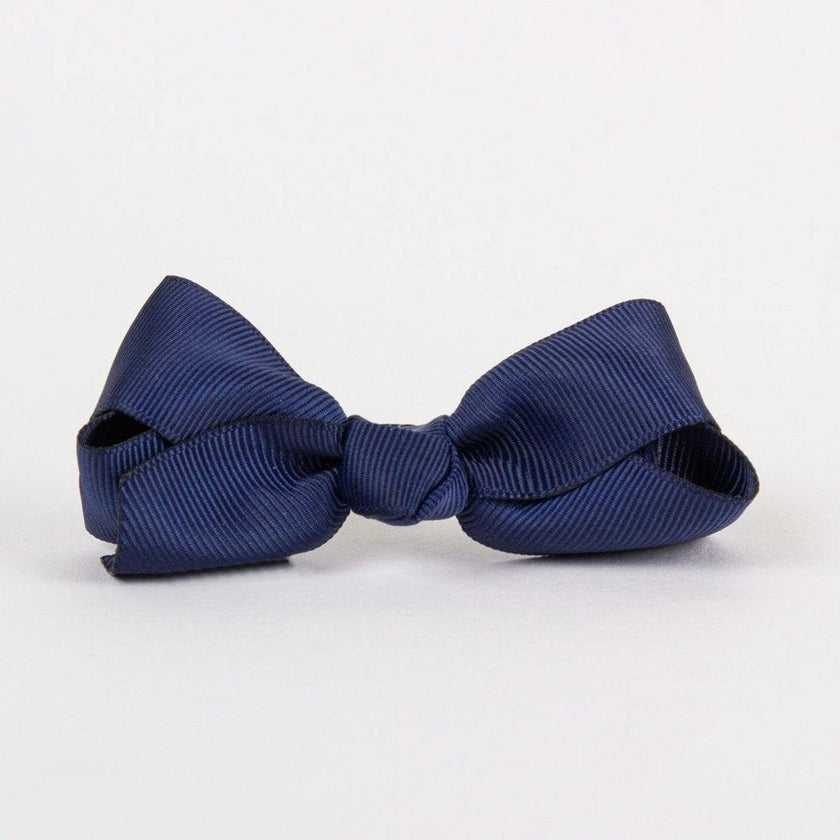 Large Bow Hair Clip in Navy