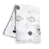 Hedgehogs and Mushrooms Bamboo Swaddle