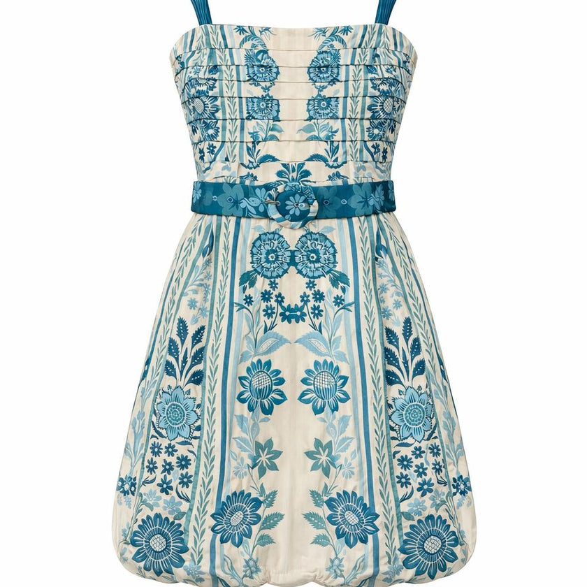 Chloe Paisley Stripe Mini Dress