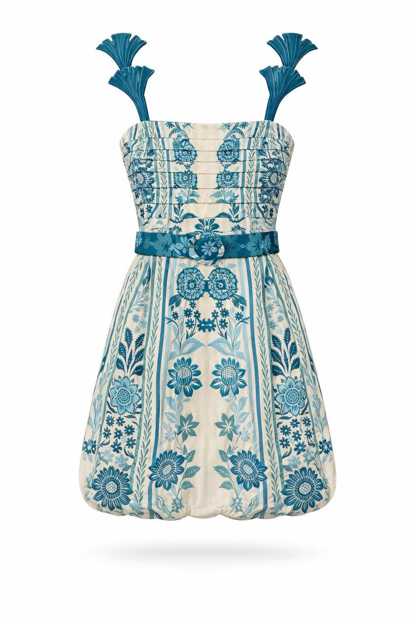 Chloe Paisley Stripe Mini Dress