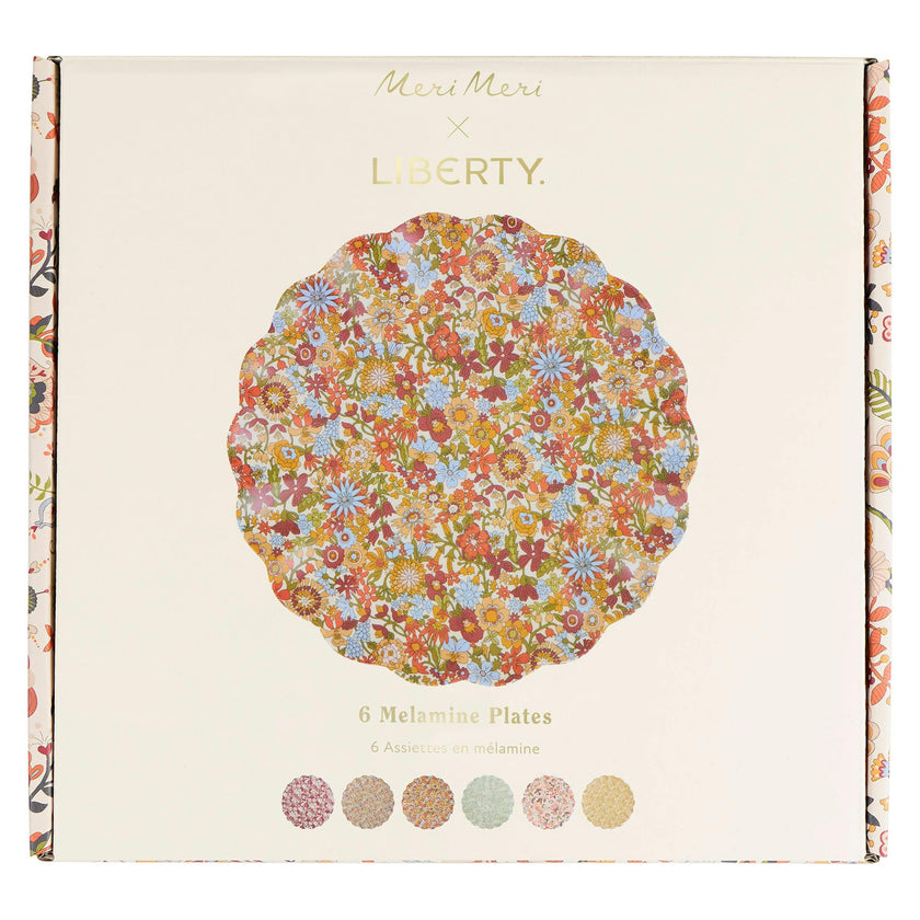 Meri Meri x Liberty Rustic Hues Reusable Large Plates