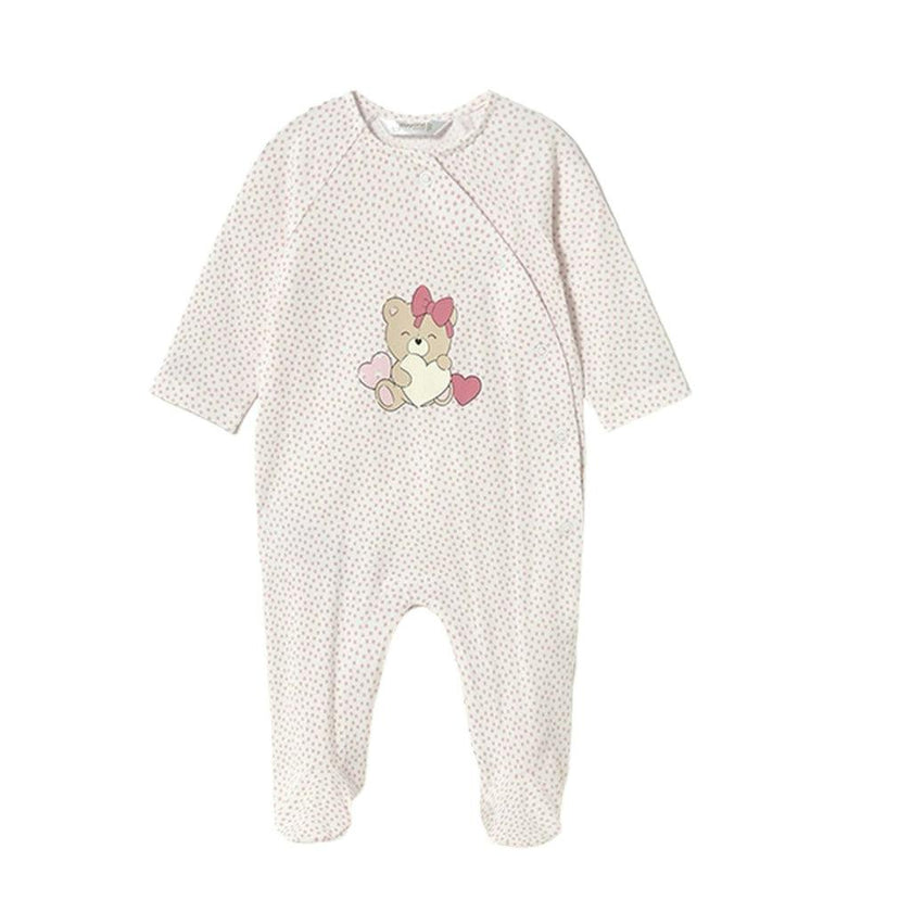 Newborn Girl Teddy Romper