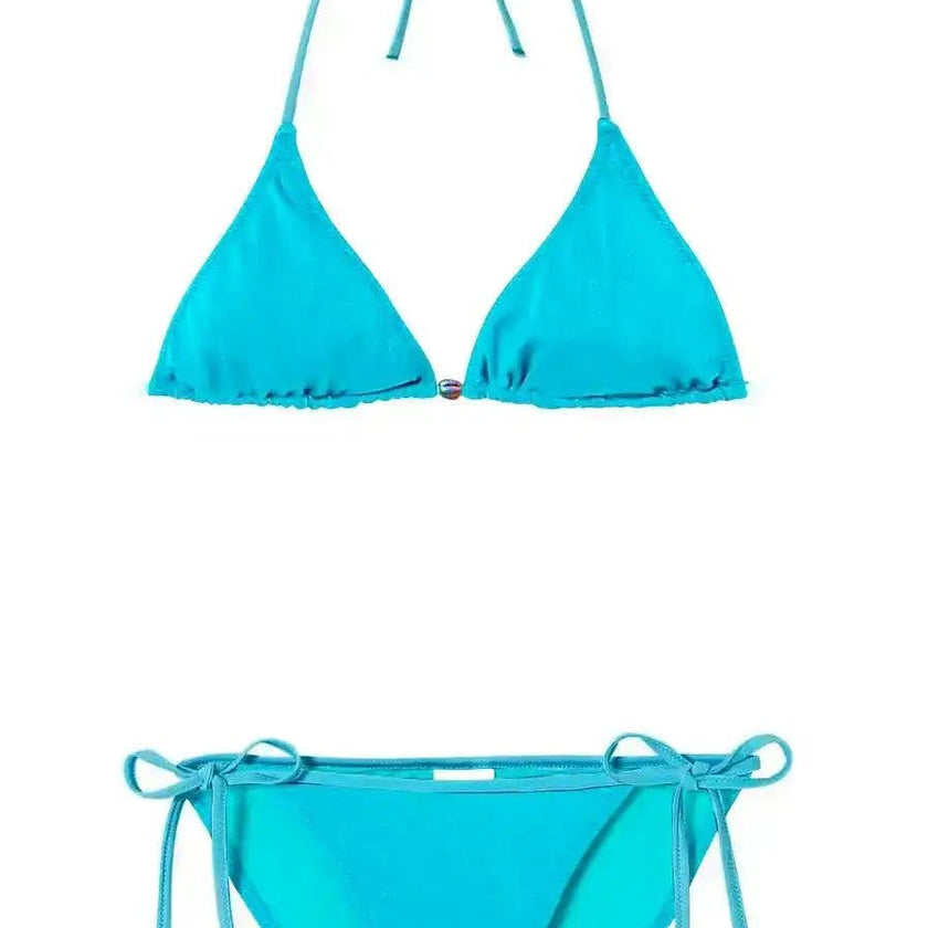 Girls' triangle bikini, jade | BERMUDA 2P