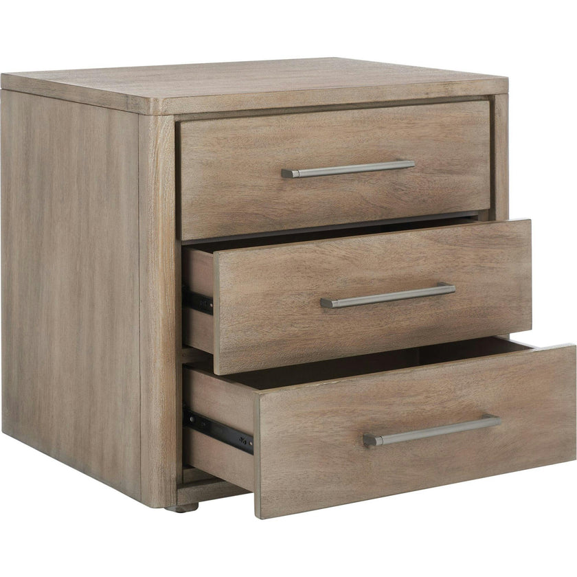 Rosey 3 Drawer Nightstand