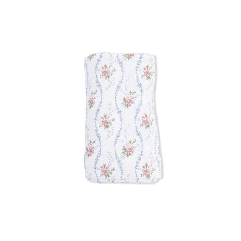 Heirloom Rose Stripe - Swaddle Blanket