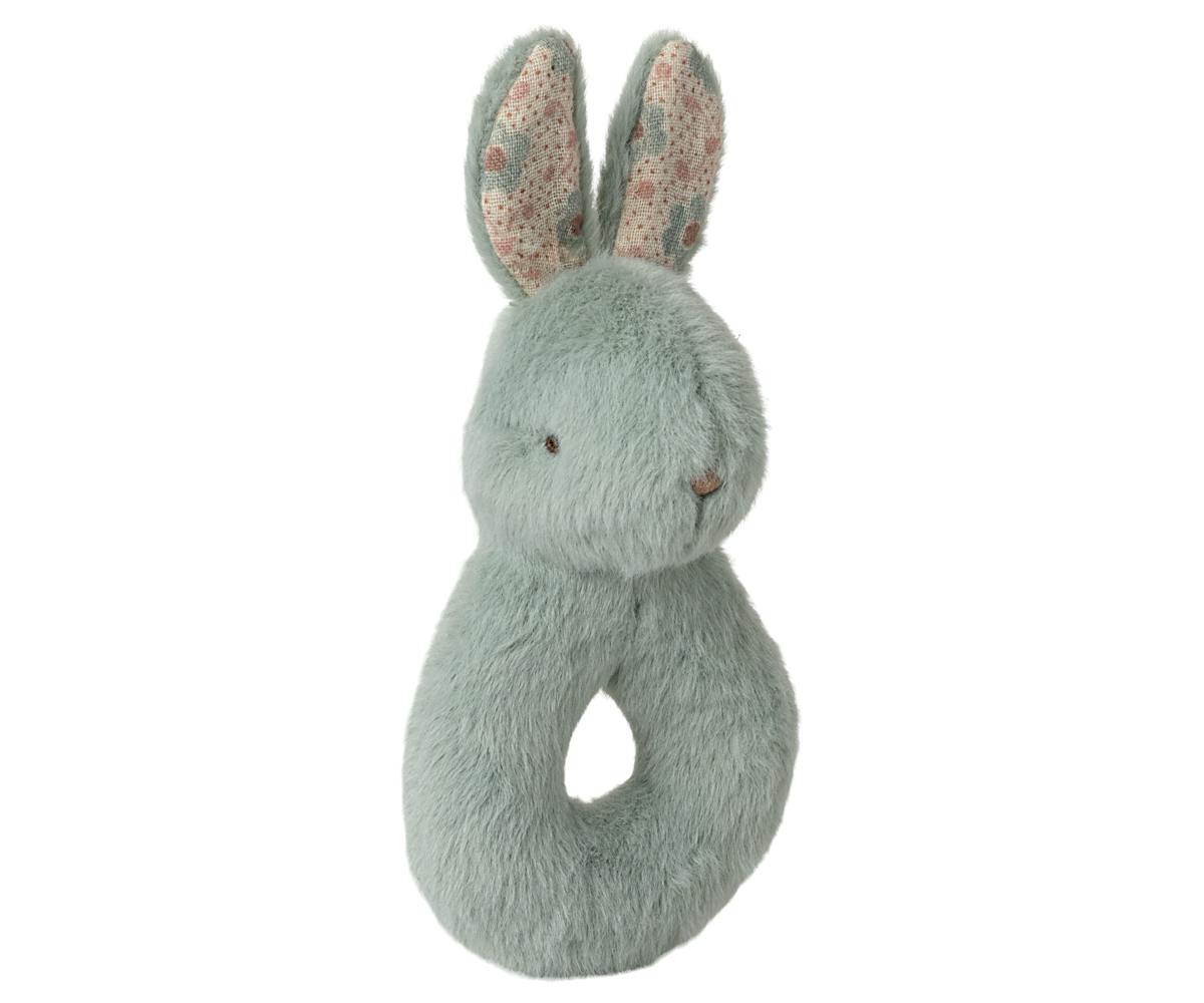Rabbit rattle set - Mint