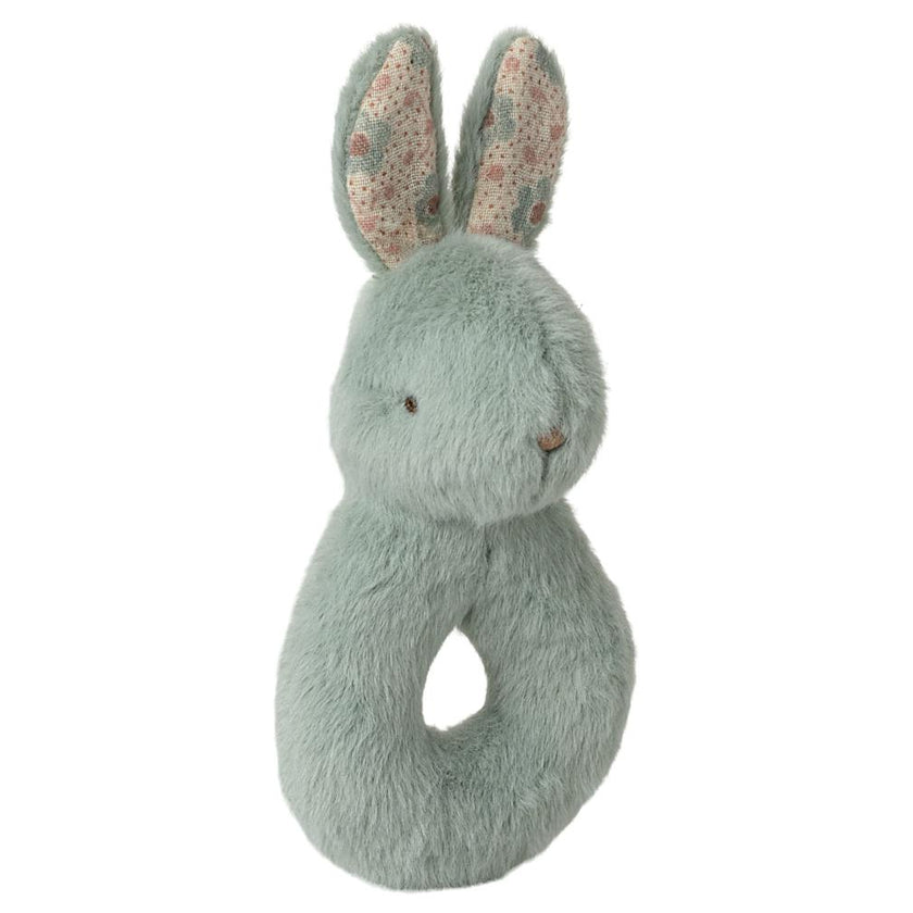 Rabbit rattle set - Mint