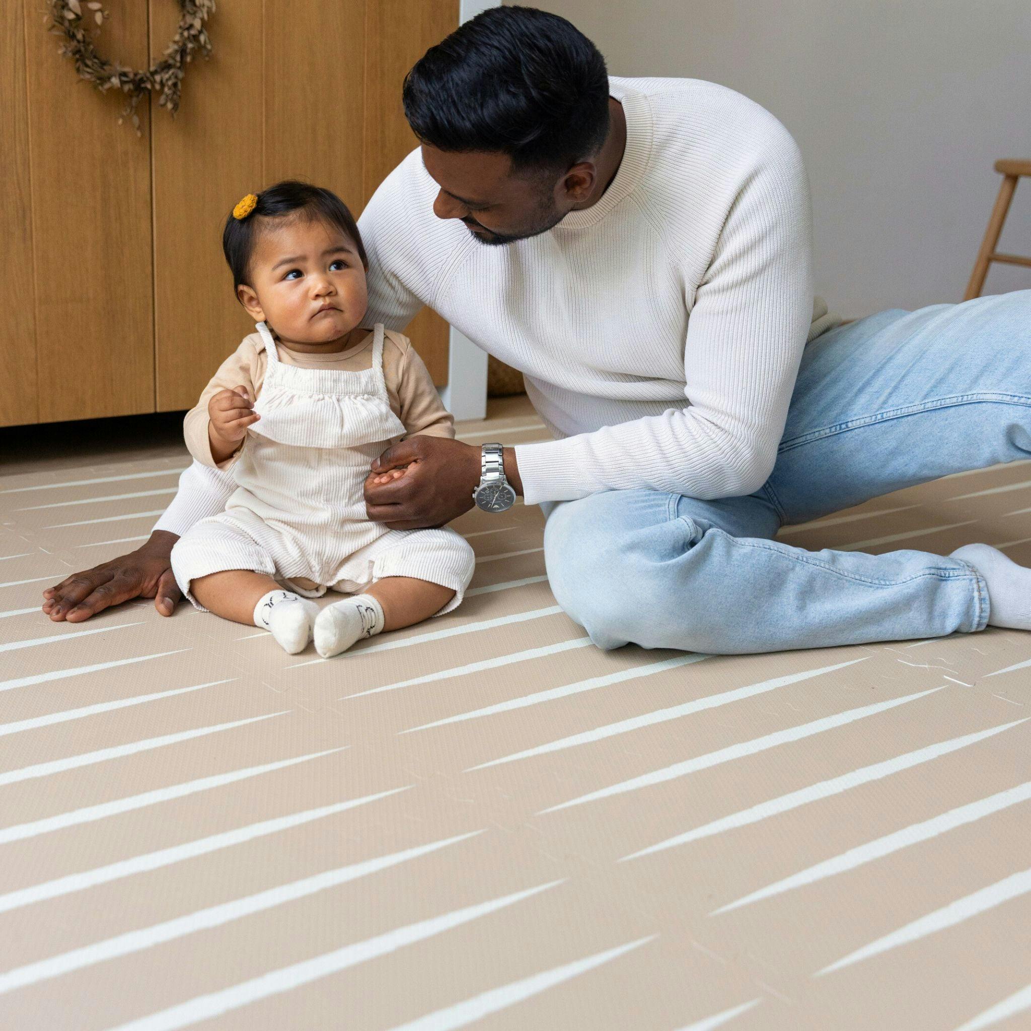 Lucio - Desert Sand - Play Mat, Stripes