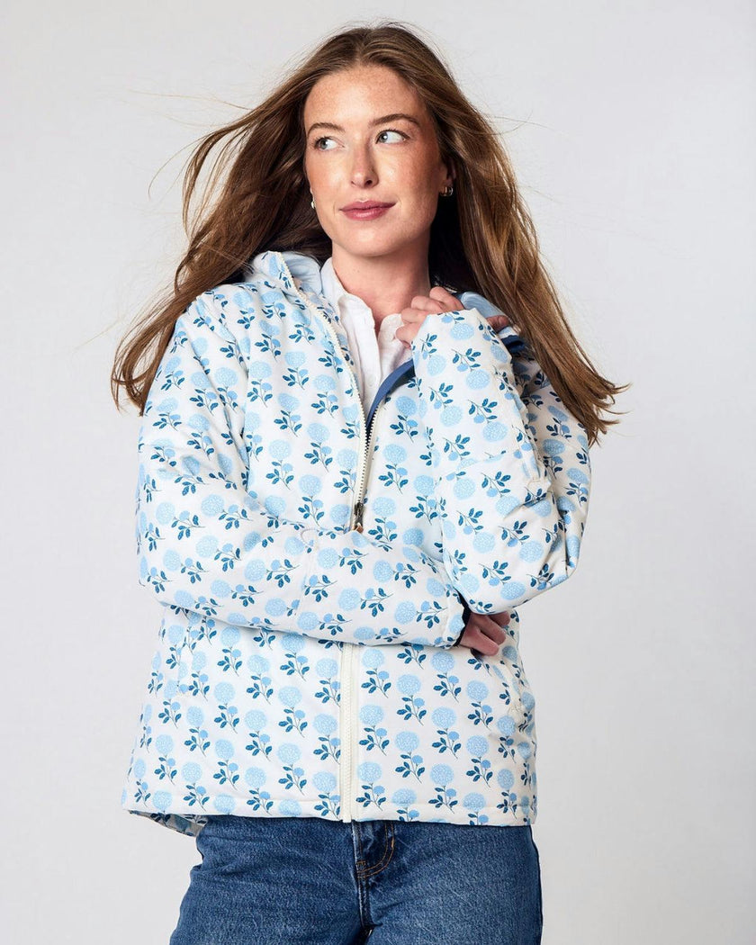 Women's Winter Coat in Hydrangea