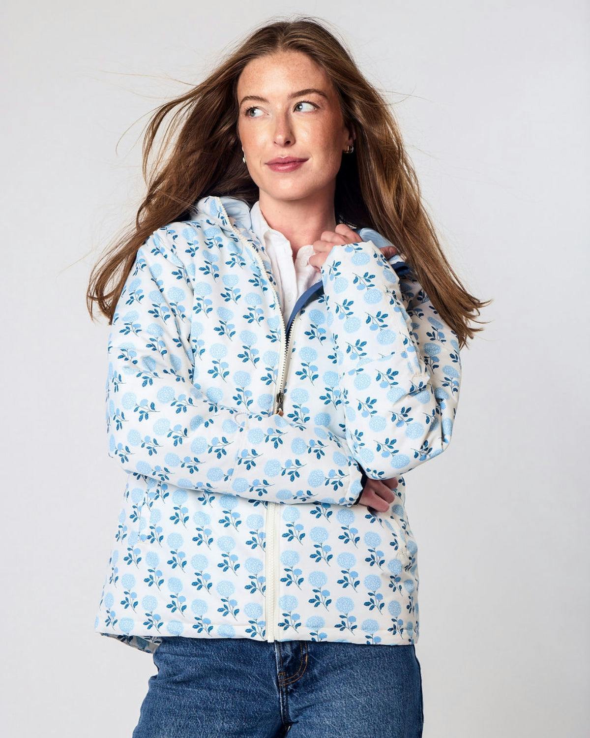 Women's Winter Coat in Hydrangea
