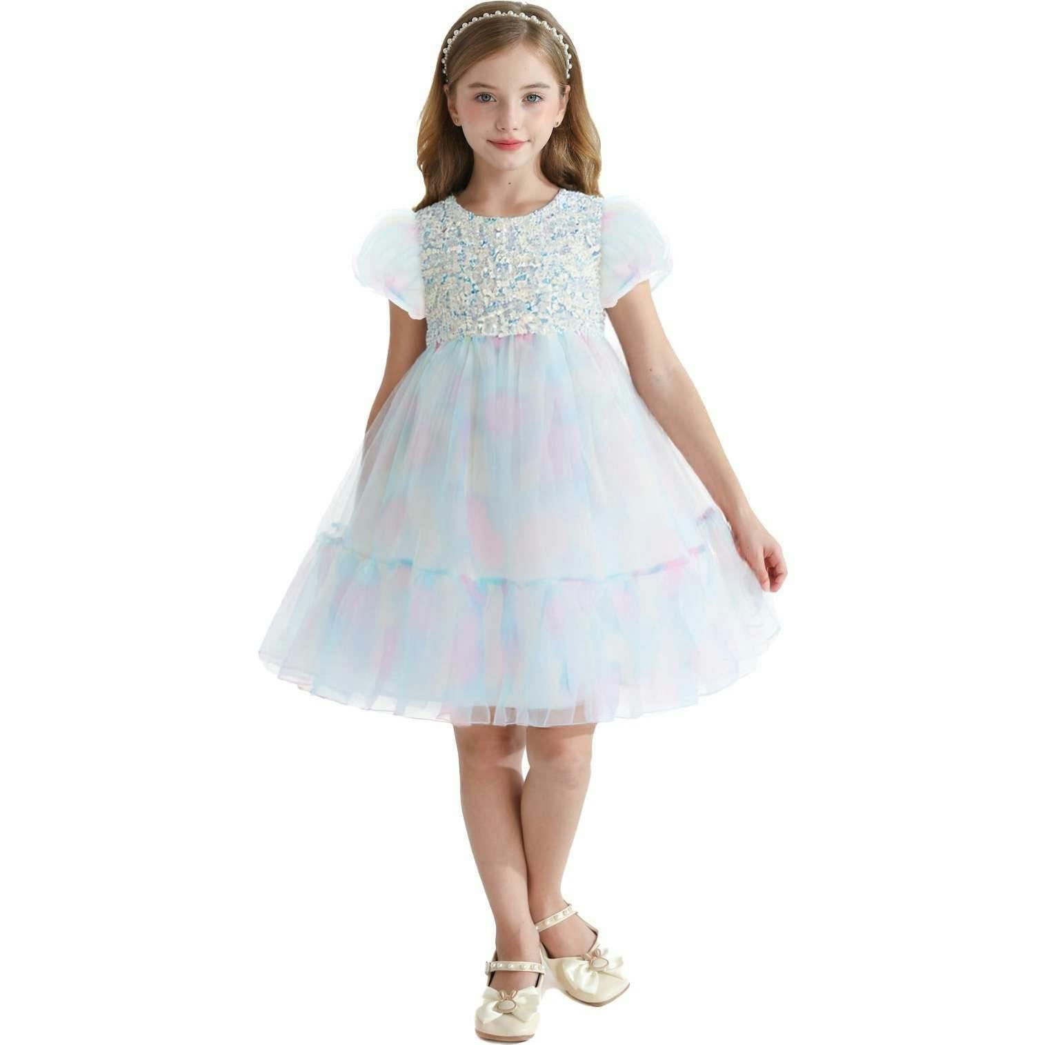 Sequin Color Bloom Dress
