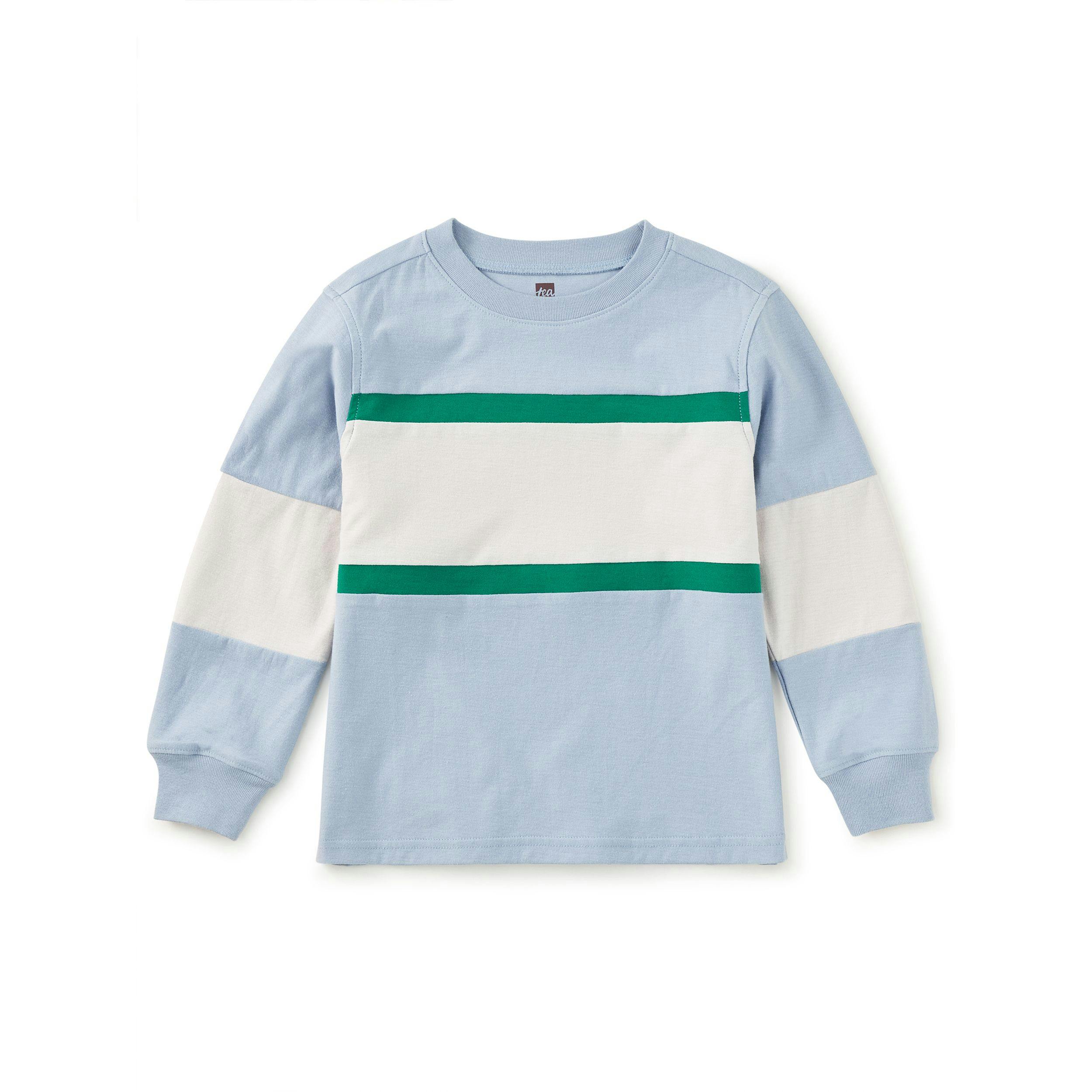 Colorblock Rugby Top, Cloud