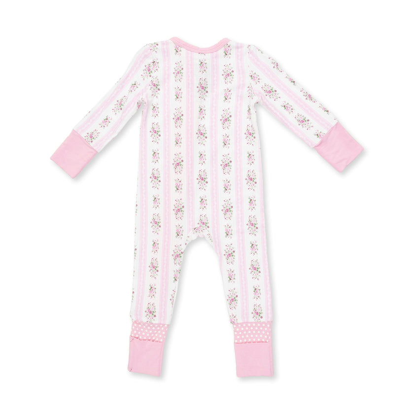 Bella Rose Stripe - Convertible Romper