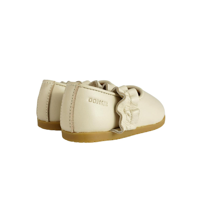 Tiffie Ballerinas | Cream Leather