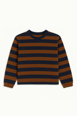 Girls Striped Crew