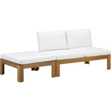 Teamson Home Acacia Modular Outdoor Sofa Set with Convertible Chaise Lounge