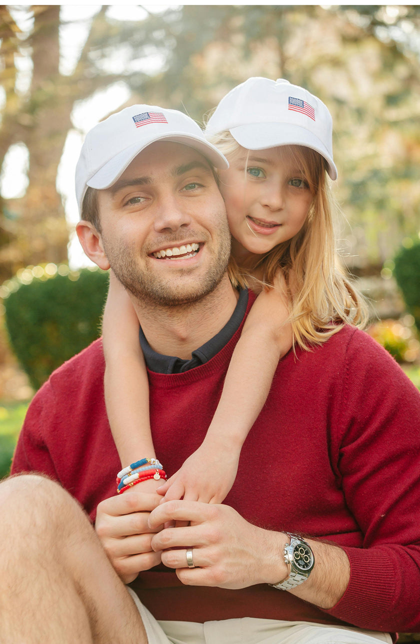 American Flag Bow Baseball Hat (Youth, Junior)