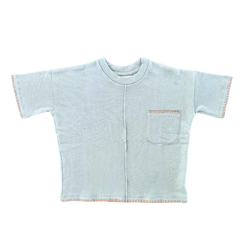 Hand-Embroidered French Terry Top