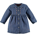 Denim Embroidered Dress
