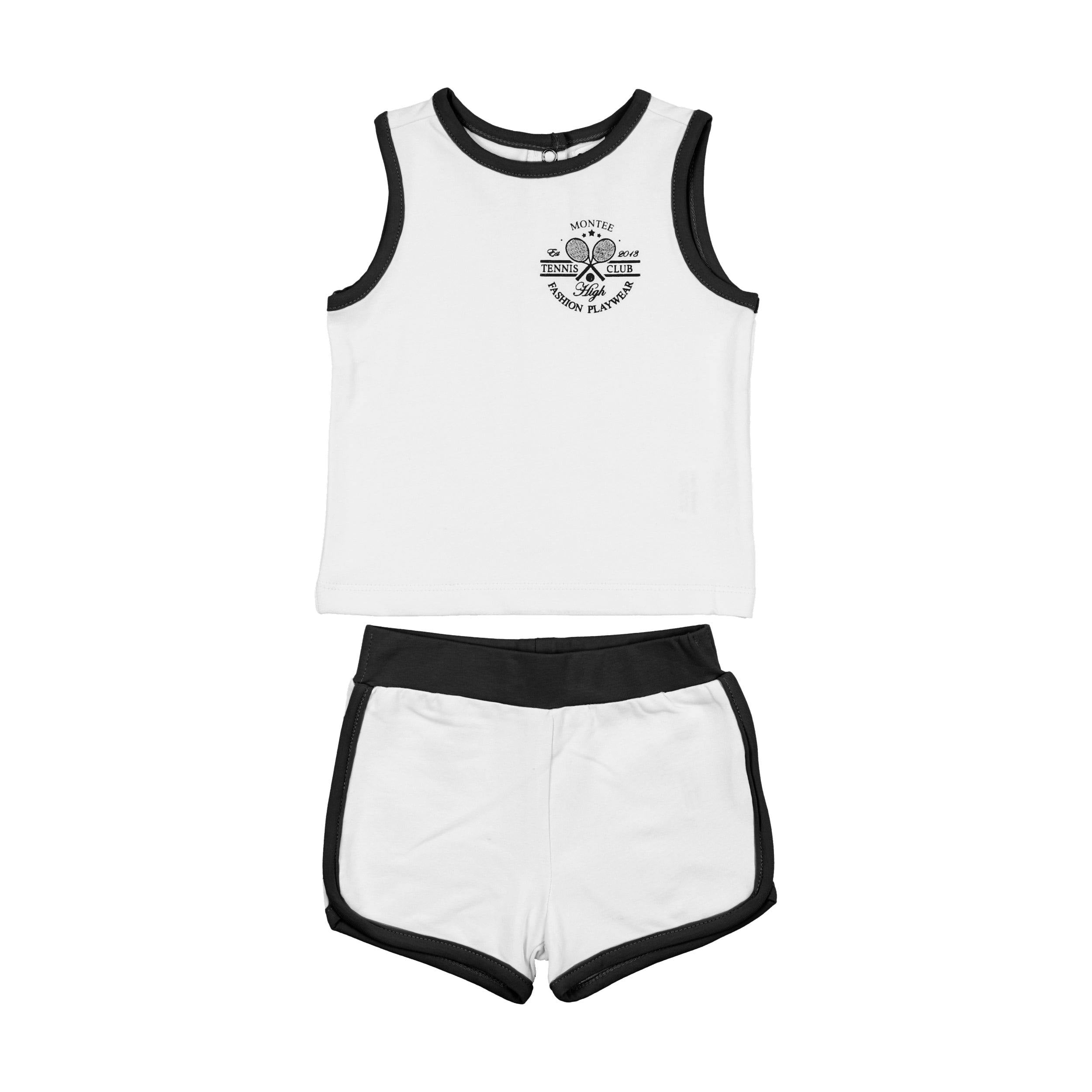 Baby Tennis Club Unisex Sleeveless Tee & Short Set