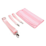 Pink Striped Diaper Bag