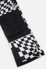 Two Piece Teknik Snowsuit White Checkered Print
