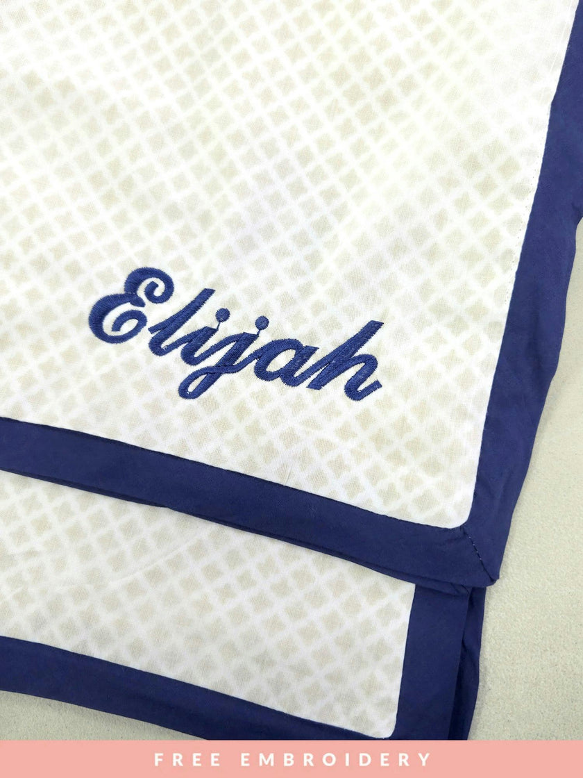 Luxe Natural Cotton Receiving Blanket