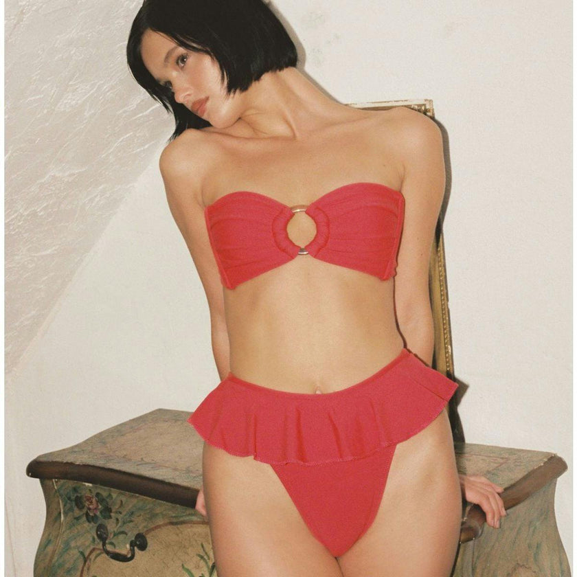 Tori Ties Bandeau Bikini Top
