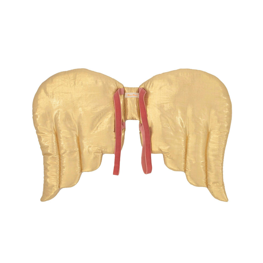 Gold Quilted Angel Wings & Crown